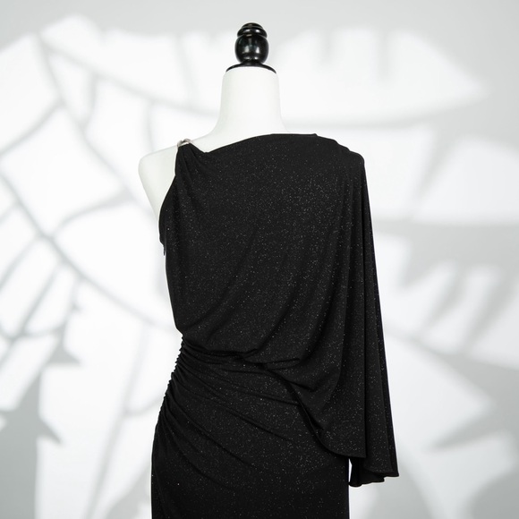 Betsy & Adam Black Sparkly Maxi Dress, Size 4 – Luxurious & Classy, Never Worn. - Picture 7 of 11